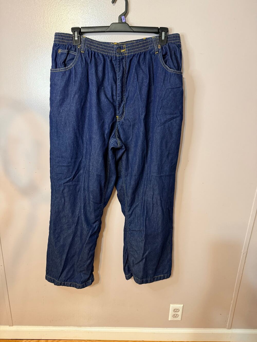 Vintage Haband fleece lined Jeans Women’s size 40M dark wash